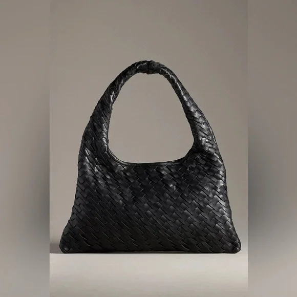 Walter Baker Black Woven Shoulder Bag - Picture 2 of 7